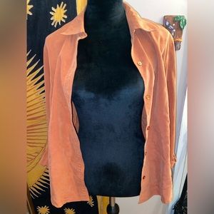 Women’s Orange Button Up Shirt
